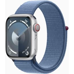 Apple Watch Series 9 (2023) GPS + Cellular 41 mm - Aluminium Silber - Sport loop Blau