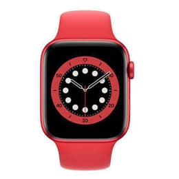 Apple Watch Series 6 (2020) GPS + Cellular 44 mm - Aluminium Rot - Sportarmband Rot