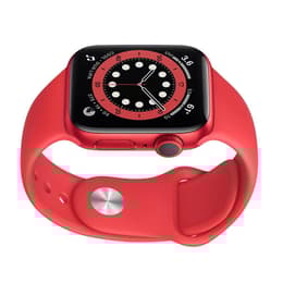 Apple Watch Series 6 (2020) GPS + Cellular 44 mm - Aluminium Rot - Sportarmband Rot