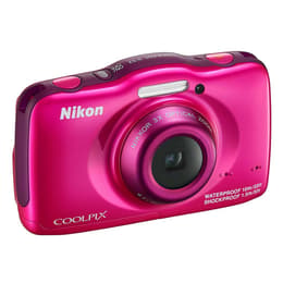 Kompakt Kamera CoolPix S32 - Rosa + Nikon Nikkor f/3.3-5.9 30-90mm f/3.3-5.9