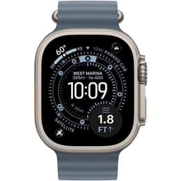 Apple Watch Ultra 3 (2025) GPS + Cellular 49 mm - Titan Natur - Ocean Armband Blau
