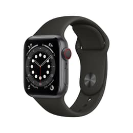 Apple Watch (Series 6) 2020 GPS 40 mm - Aluminium Space Grau - Sportarmband Schwarz