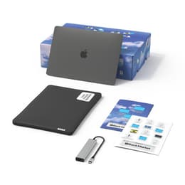 Set MacBook Air 13" (2020) + Schutzhülle und UGREEN USB-C-/HDMI-Hub - Apple M1 mit 8‑Core CPU und 7-core GPU - 8GB RAM - SSD 256GB - QWERTY - Englisch