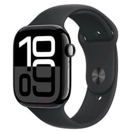 Apple Watch Series 10 (2024) GPS + Cellular 46 mm - Aluminium Schwarz - Sportarmband Schwarz