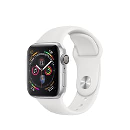 Apple Watch Series 4 (2018) GPS 40 mm - Aluminium Silber - Sportarmband Weiß