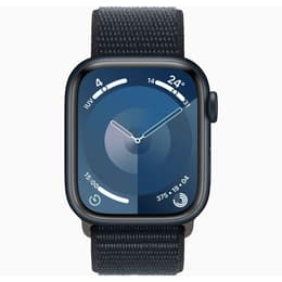 Apple Watch Series 9 (2023) GPS + Cellular 41 mm - Aluminium Mitternacht - Sport loop Blau
