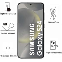 Hülle Samsung Galaxy S24 und 2 schutzfolien - TPU - Transparent