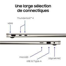 Samsung Galaxy Book3 Pro 14" Core i7 2.2 GHz - SSD 512 GB - 16GB AZERTY - Französisch