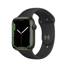 Apple Watch (Series 7) 2021 GPS + Cellular 41 mm - Aluminium Grün - Sportarmband Schwarz