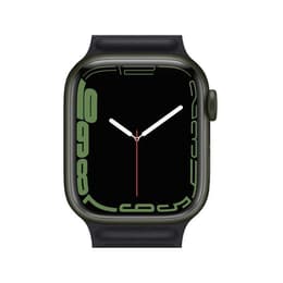 Apple Watch Series 7 (2021) GPS + Cellular 41 mm - Aluminium Grün - Sportarmband Schwarz