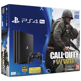PlayStation 4 Pro 1000GB - Schwarz + Call of Duty: WWII