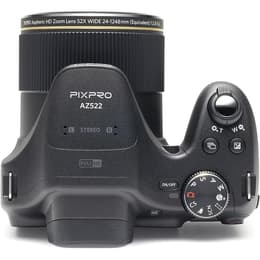 PixPro AZ525 - Schwarz + Kodak PixPro Aspheric HD Zoom Lens 52x Wide 24-1248mm f/2.8-5.6 f/2.8-5.6