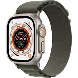 Apple Watch (Ultra) 2022 GPS 49 mm - Titan Grau - Alpine loop Grün