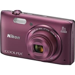 Kompakt Kamera Coolpix S5300 - Violett + Nikon Nikkor 8x Wide Optical Zoom 25-200mm f/3.7-6.6 f/3.7-6.6