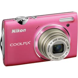 Kompakt Kamera Coolpix S5100 - Blassrosa + Nikon Nikon Nikkor 5x Wide Optical Zoom VR 5,0-25,0mm f/2.7-6.6 f/2.7-6.6