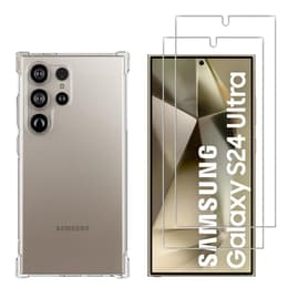 Hülle Samsung Galaxy S24 ULTRA und 2 schutzfolien - TPU - Transparent