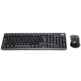Simpletek Tastatur QWERTY Italienisch Wireless Mouse + Keyboard with Stickers 1000 DPI 2.4G Nano reciever