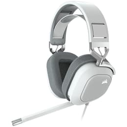 Corsair HS80 Kopfhörer Noise cancelling gaming verdrahtet + kabellos mit Mikrofon - Weiß