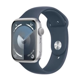 Apple Watch () 2023 GPS 45 mm - Aluminium Grau - Sportarmband Blau