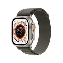 Apple Watch (Ultra) 2022 GPS + Cellular 49 mm - Titan Grau - Sportarmband Schwarz