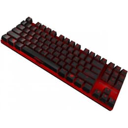 Ozone Tastatur AZERTY Französisch mit Hintergrundbeleuchtung Strike Battle (Cherry MX Red)