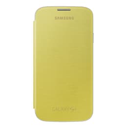 Hülle Galaxy S4 - Leder - Gelb