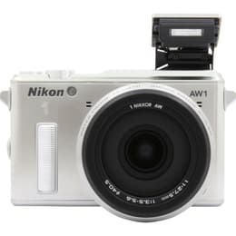 1 AW1 - Silber + Nikon Nikon AW 11-27.5mm f/3,5-5,6 f/3.5-5.6