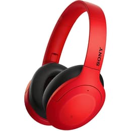 Sony WH-H910N Kopfhörer Noise cancelling verdrahtet + kabellos mit Mikrofon - Rot