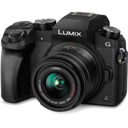 Hybrid-Kamera Lumix DMC-G7 - Schwarz + Panasonic Lumix G Vario 14-42mm f/3.5-5.6 II ASPH Mega OIS f/3.5-5.6