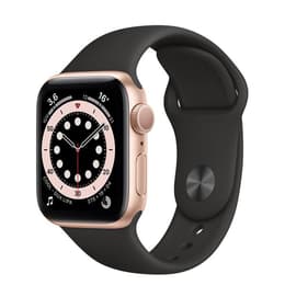 Apple Watch Series 5 (2019) GPS 44 mm - Aluminium Gold - Sportarmband Schwarz