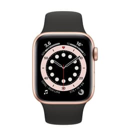 Apple Watch Series 5 (2019) GPS 44 mm - Aluminium Gold - Sportarmband Schwarz
