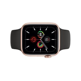 Apple Watch Series 5 (2019) GPS 44 mm - Aluminium Gold - Sportarmband Schwarz