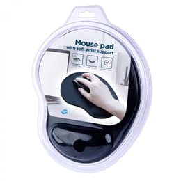 Simpletek Mouse pad with soft wrist support - Black - Ergonomic, Soft touch, Comfortable Maus