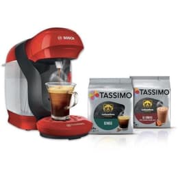 Espresso-Kapselmaschinen Machine a Cafe 1 machine a multi-boissons Tassimo BOSCH - STYLE TAS1103 rouge + 2 packs de T- Discs - 0,7 l L - Rot