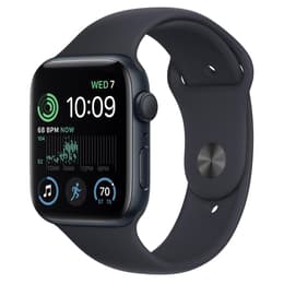 Apple Watch (Series SE) 2022 GPS + Cellular 40 mm - Aluminium Mitternacht - Sportarmband Schwarz