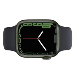 Apple Watch Series 7 (2021) GPS + Cellular 45 mm - Aluminium Grün - Sportarmband Schwarz