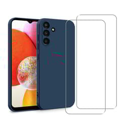 Hülle Galaxy A14 und 2 schutzfolien - Silikon - Blau