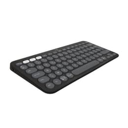 Logitech Tastatur AZERTY Französisch Wireless mit Hintergrundbeleuchtung Pebble Keys 2 K380S