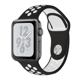 Apple Watch Series 4 (2018) GPS 40 mm - Aluminium Space Grau - Nike Sportarmband Schwarz/Weiß