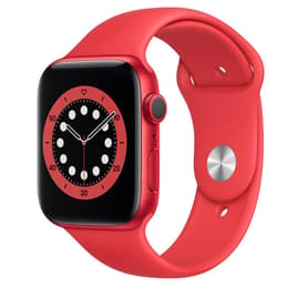 Apple Watch (Series 6) 2020 GPS 44 mm - Aluminium Rot - Sportarmband Rot