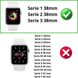 Hülle Apple Watch Series 1 - 38 mm - Kunststoff - Transparent