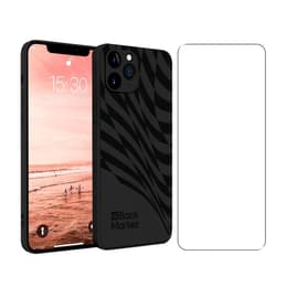 Back Market Hülle iPhone 11 pro Max und schutzfolie - Recycelter Kunststoff - Schwarz