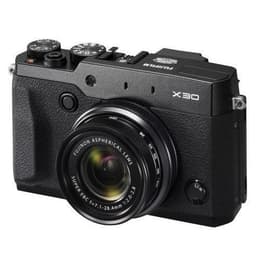 Kompakt - Fujifilm LC-X30 - Schwarz + Fujifilm Aspherical Lens Super EBC 7.1-28.4mm f/2-2.8