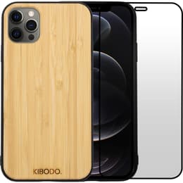 Hülle iPhone 12 Pro Max und schutzfolie - Holz - Braun