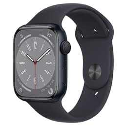 Apple Watch Series 8 (2022) GPS 41 mm - Aluminium Mitternacht - Sportarmband Midnight