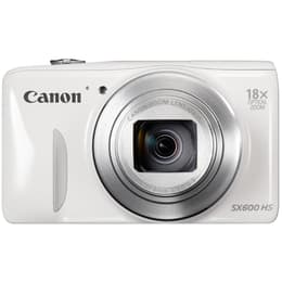 Kompakt Kamera PowerShot SX600 HS - Weiß + Canon Canon Zoom Lens 18x IS 4,5-81,0mm f/3,8-6,9 f/3.8-6.9