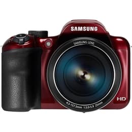 Kompakt Bridge Kamera WB1100F - Rot/Schwarz + Samsung 35X Optical Zoom Lens f/3-5.9