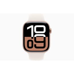 Apple Watch Series 10 (2024) GPS 46 mm - Aluminium Roségold - Sportarmband Polarstern