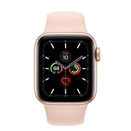 Apple Watch (Series 5) 2019 GPS 44 mm - Aluminium Gold - Sportarmband Rosa