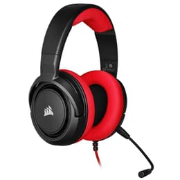 Corsair HS35 Kopfhörer Noise cancelling gaming mit kabel mit Mikrofon - Schwarz/Rot